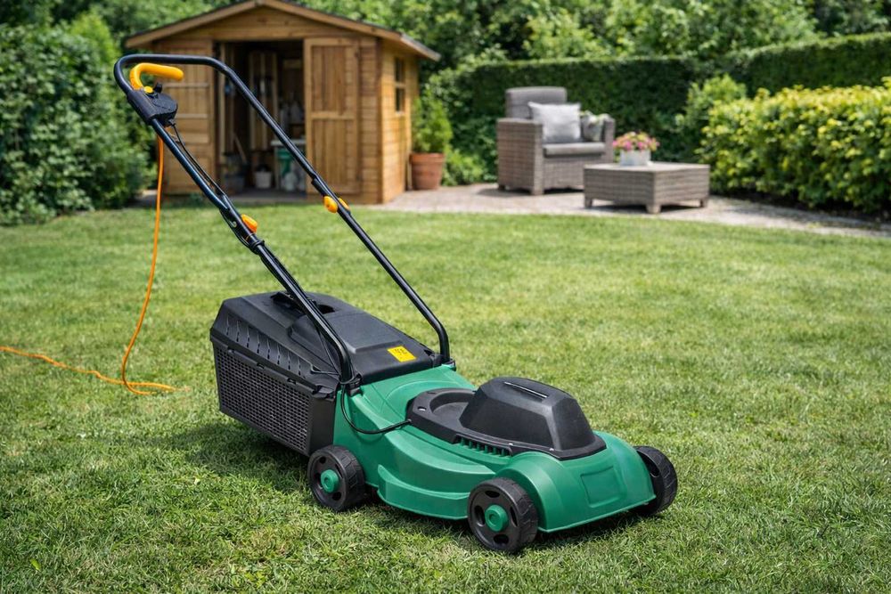 Masina electrica de tuns gazon 1000W – compacta si eficienta