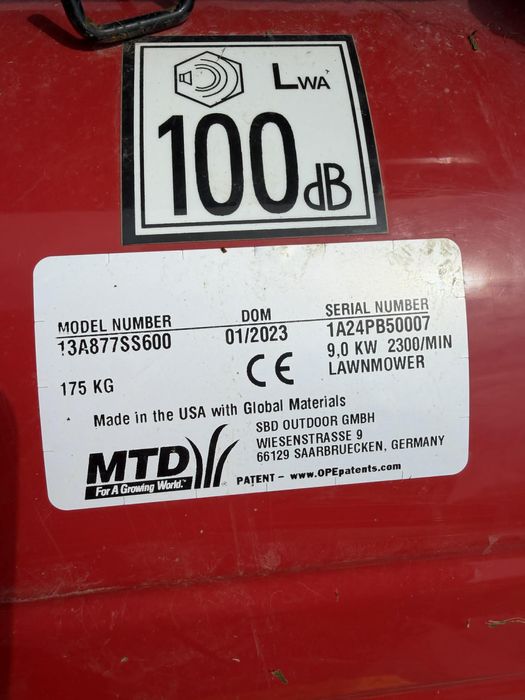 Тракторна косачка МТД MTD 145R
