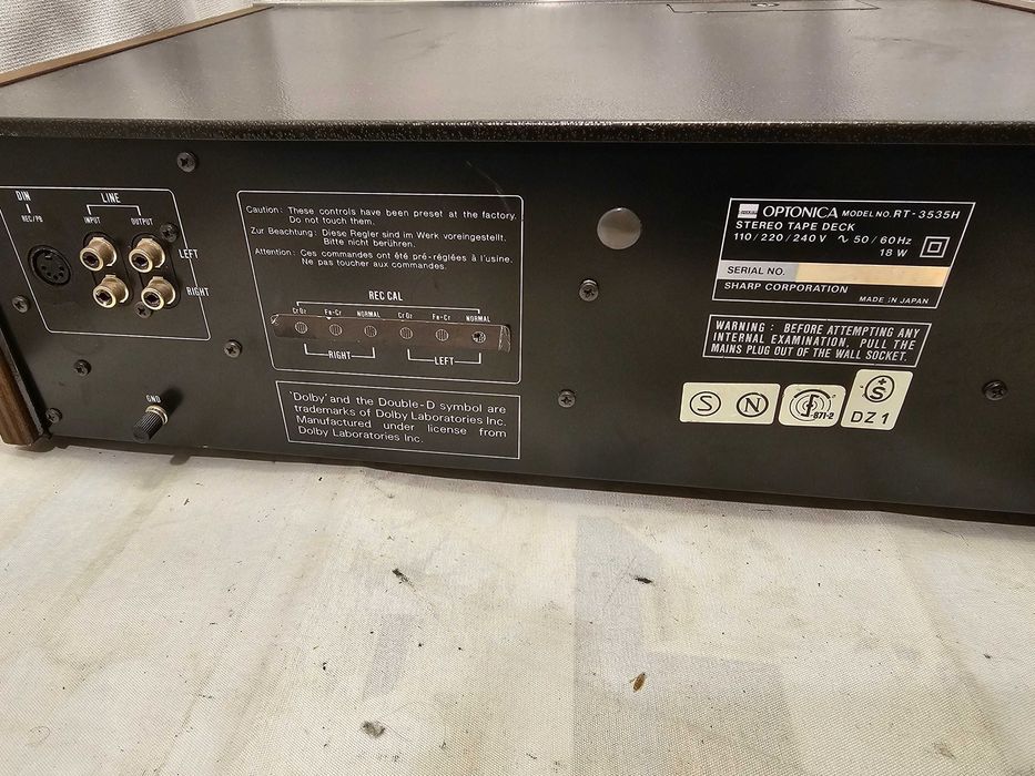 Defect Deck Sharp Optonica RT-3535