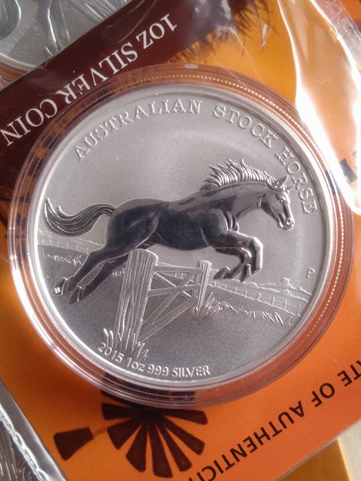 Сребърни монети Australian Stock Horse, 1oz, 999