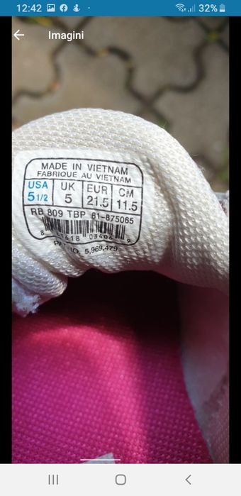 Reebok adidași pentru micuți