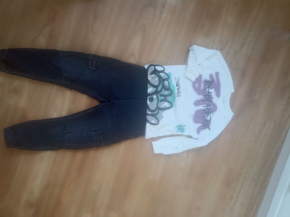 Zara одежда на мальчика, джогеры 134