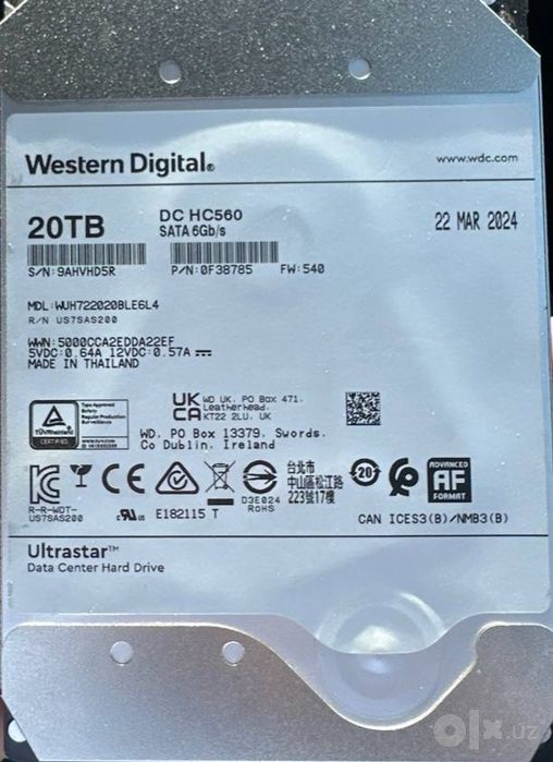 HDD 20 TB bu sotiladi NVR DVR