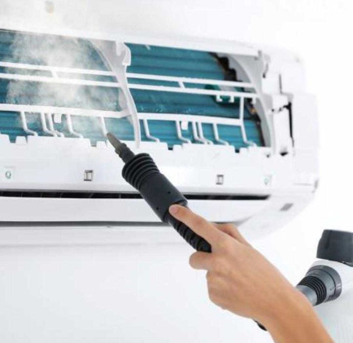 Igienizare AC Profesională 4 proceduri | Abur 150°C + Ozon I Fără murdarie