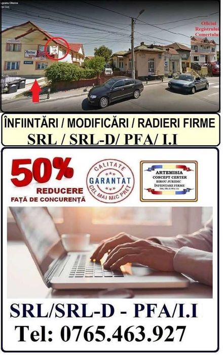 Birou Acte Firme Gorj - Infiintari / Modificari / Radieri Firme Gorj