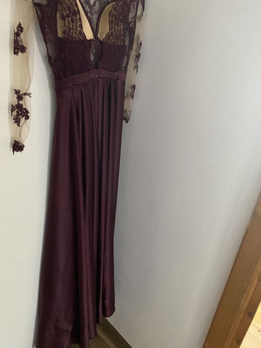 Rochie de ocazie lunga mov visiniu