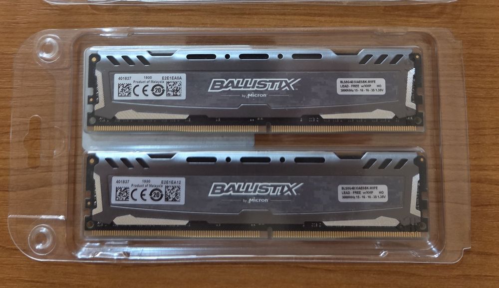 16GB DDR4, 16CL, Crucial Ballistix + Seasonic 620w  modulara