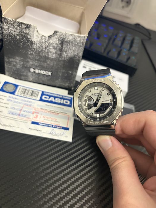 CASIO G-SHOCK GM-2100-1ADR (сталь)