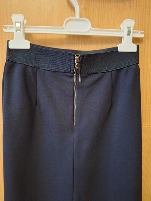 Юбка темно-синяя школьная. Рост 140