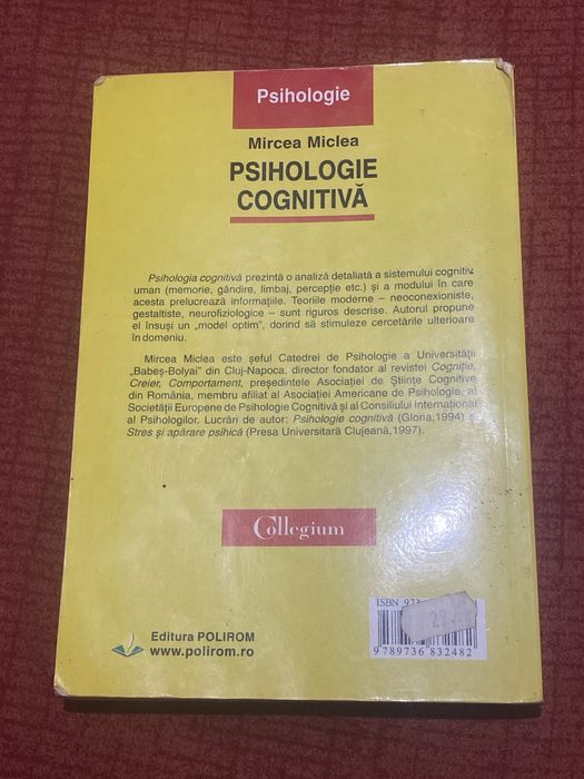 Psihologie Cognitivă – Mircea Miclea