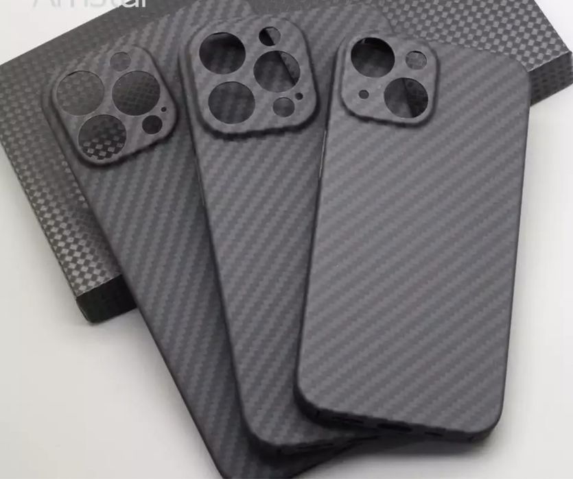 Iphone 14/15/16 PRO MAX PLUS Husa Aramida Ultra Slim 0,1mm Black