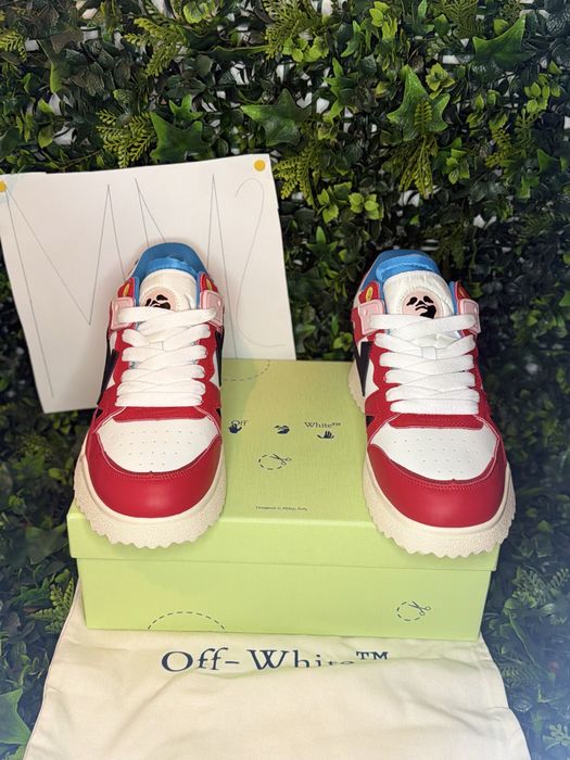 Adidasi/Sneakers Off-White SPONGE red white black  | dustbag | MM2