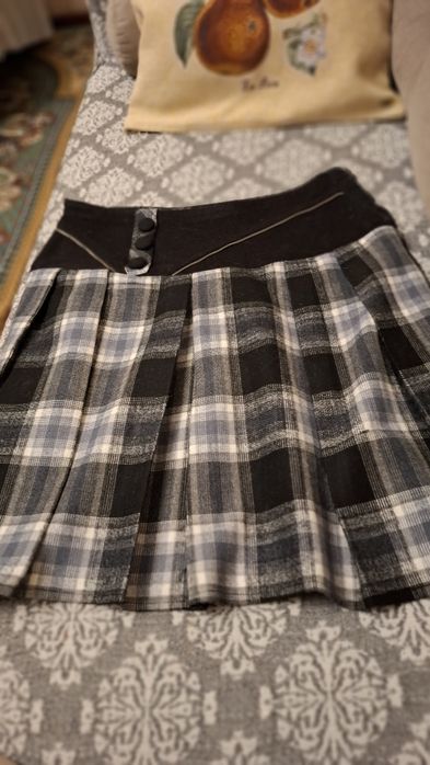 Юбка теплая,клетка на 46-48 размер