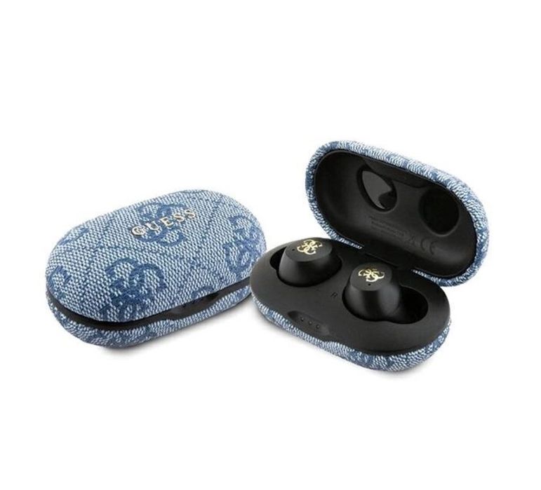 Casti Wireless Bluetooth In-Ear GUESS TWS 4G Metal Logo Albastru