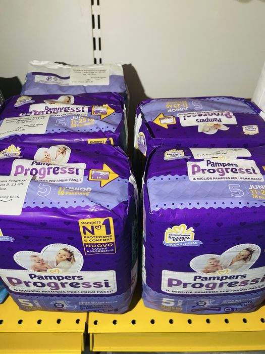 Pampers Progressi Junior ,Marimea 5 , 11-25kg ,18 Buc ,Pret pe Pachet