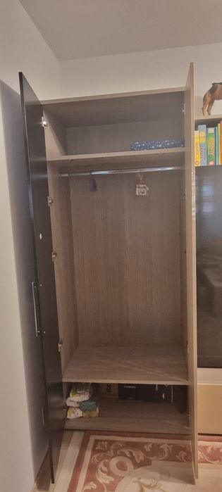 Biblioteca living LEMS bej cu wenge