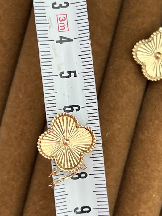 Золотые сережки ван клиф