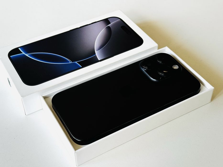 Iphone 16 Pro 128GB Black Като нов! Гаранция 6 месеца