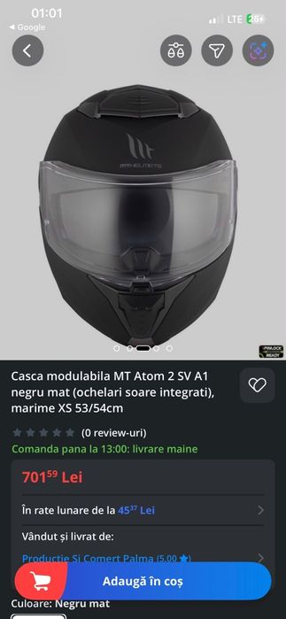 Casca modulabila moto