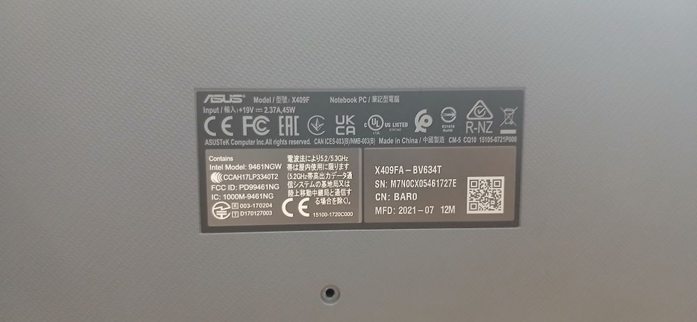Ноутбук Asus x409FA