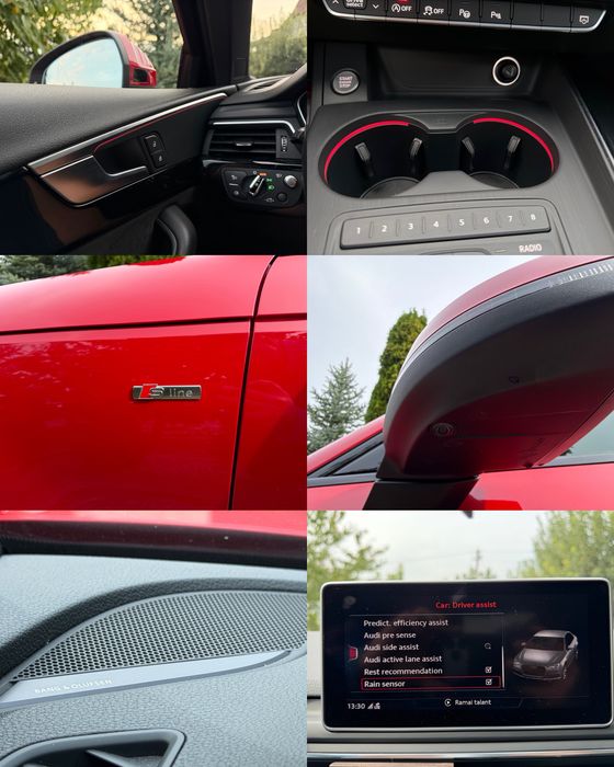 Audi A4 B9 2.0 TDI S-Line 190 CP quattro S tronic | Matrix | B&O | HUD | 360° | Trapa