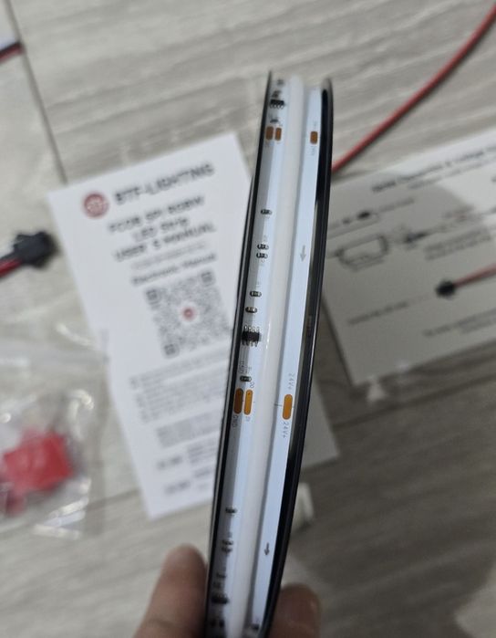 Bandă LED BTF-LIGHTING FCOB 5m RGBNW 896LEDs/m – RGBW, flexibilă