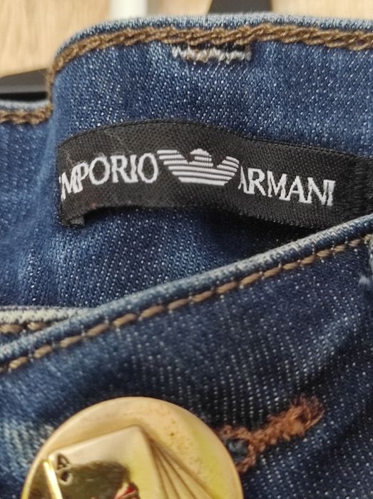 Детски дънки за момиче Emporio Armani
