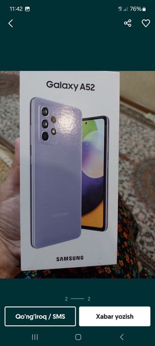 Samsung a52 karobka dakument zaryadnik