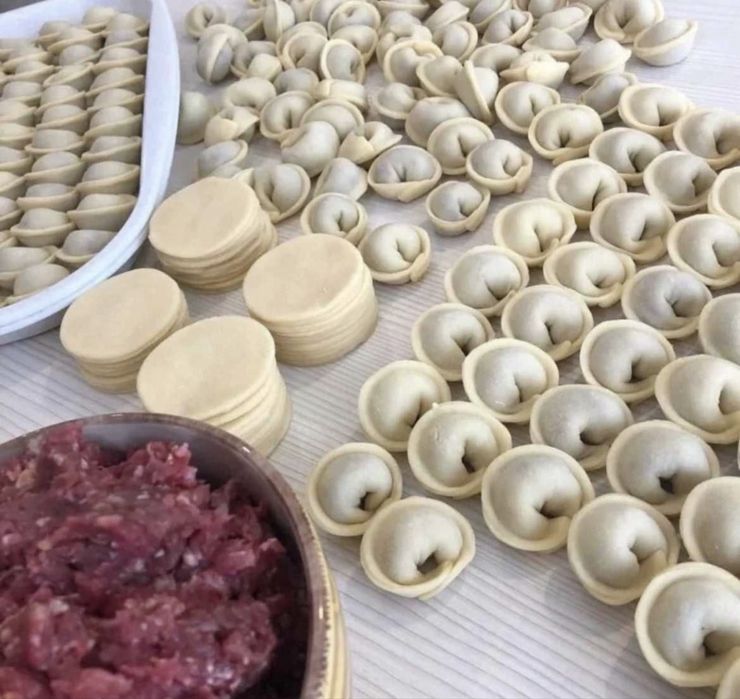 Домашние пельмени и вареники ручная лепка 100%