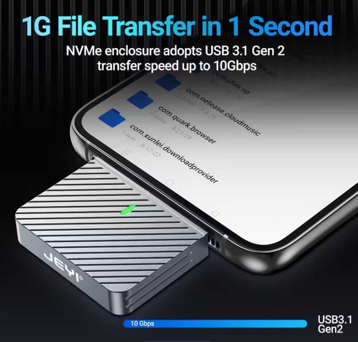 Мини NVMe SSD корпус JEYI (M.2 2230)