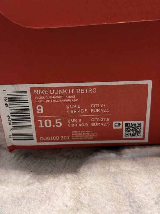 Nike dunk high retro