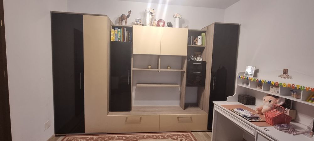 Biblioteca living LEMS bej cu wenge