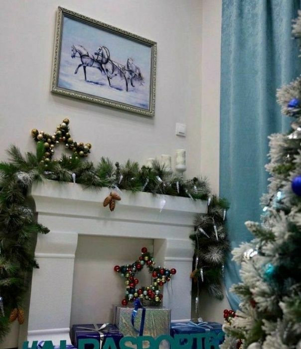 Камин из пенопласта декоративний