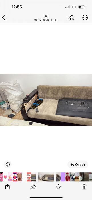 Продам диван с подушками