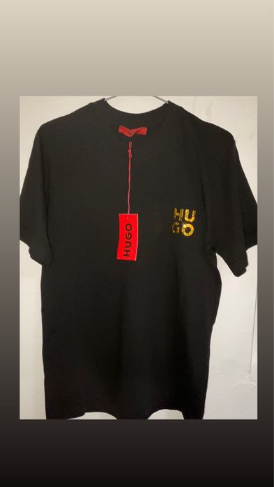 Tricou hugo boss auriu 2025