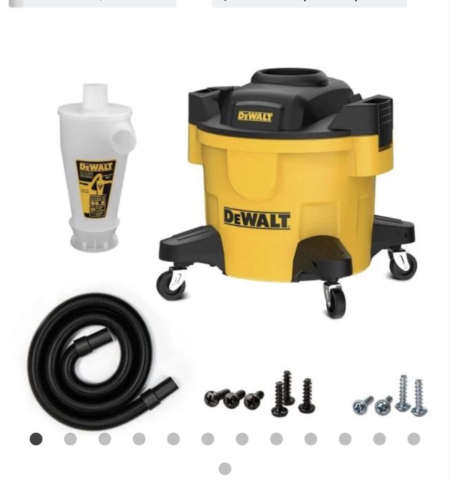 Циклонен прахоуловител за прахосмукачка DeWalt DXVCS002, Ø 48 мм, 23 л