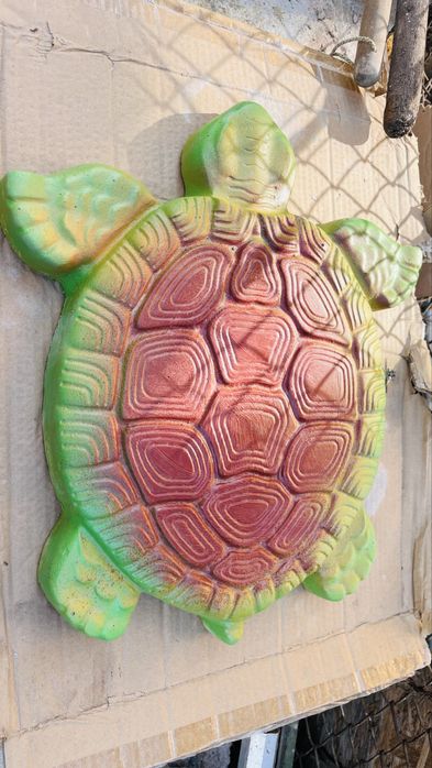 Цветя и Костенурки от бетон декорация за градина