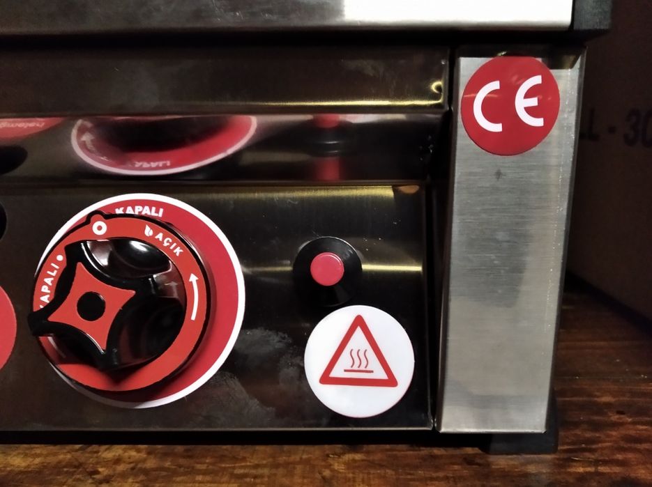 Професионална Скара, Плоча, Туч, със защита на газта.СЕ