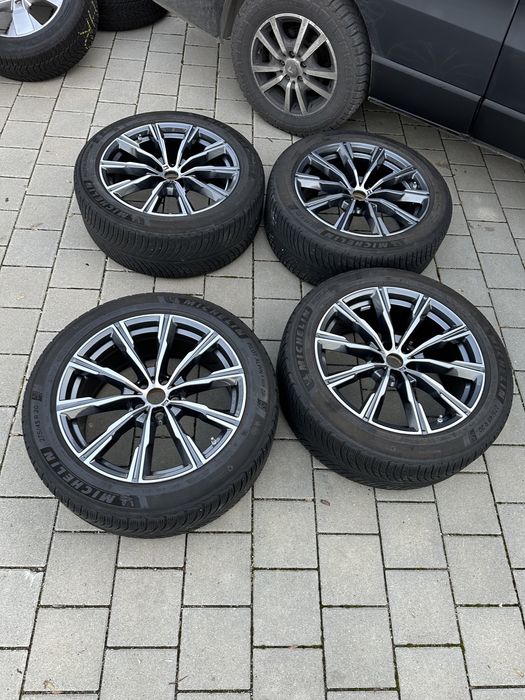 jante bmw x5 x6 g05 g06 m packet anvelope 275 45 20 michelin