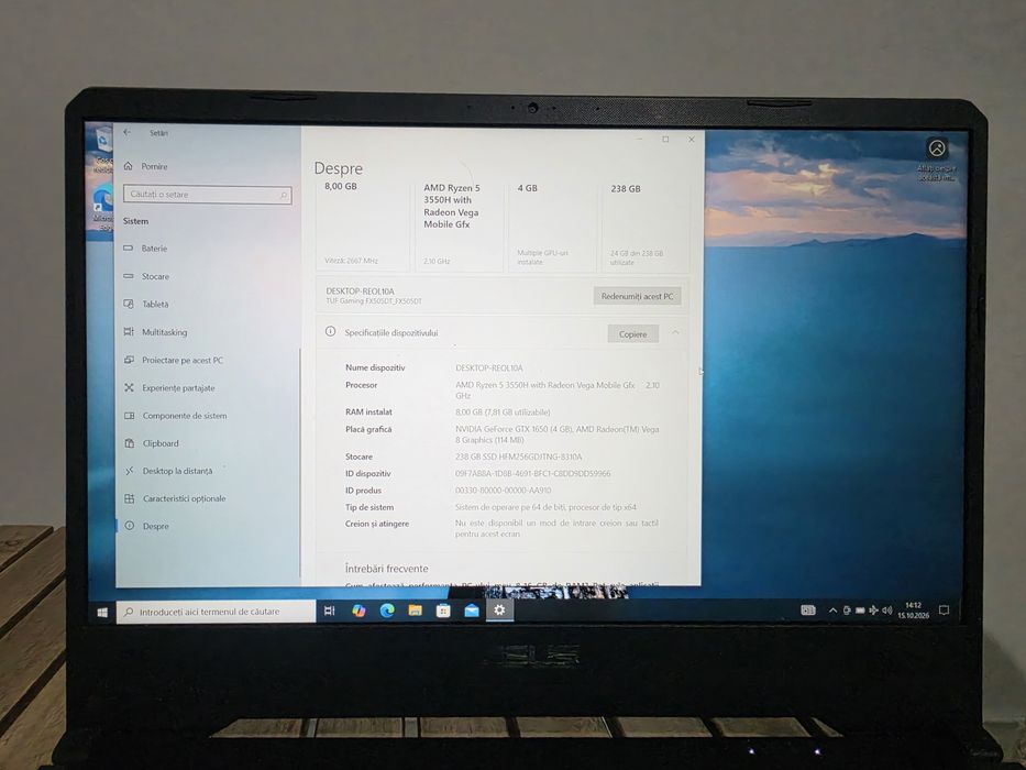 Laptop Asus FX505D