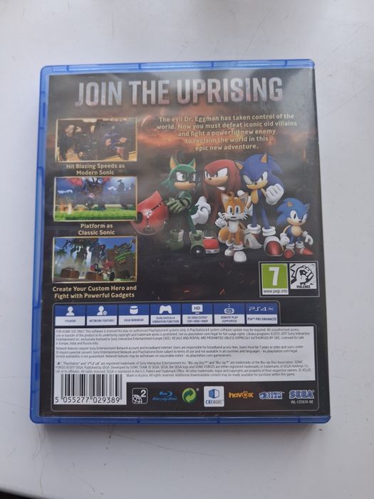 Диск на пс4 СОНИК