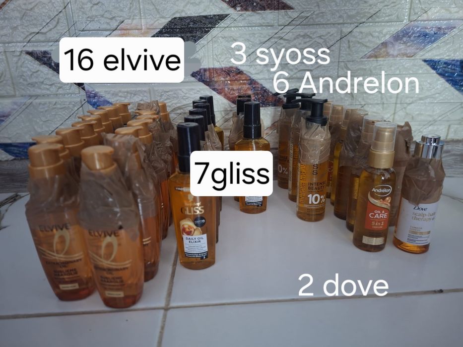 Ulei par gliss ,syoss ,elvive,dove,andrelon.