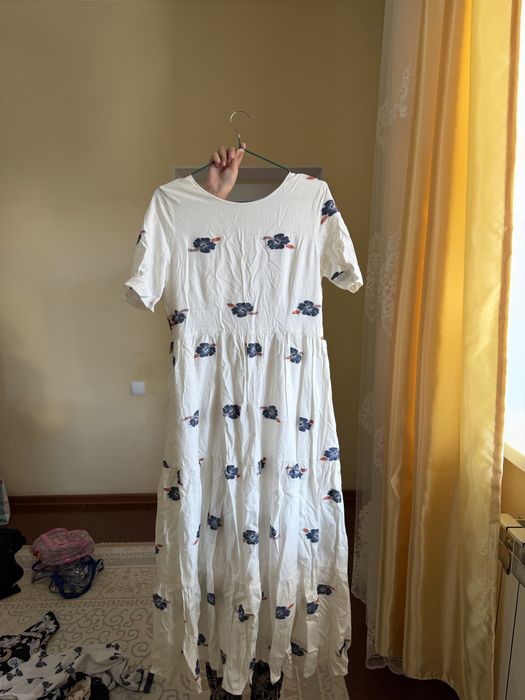 летнее длинное платье