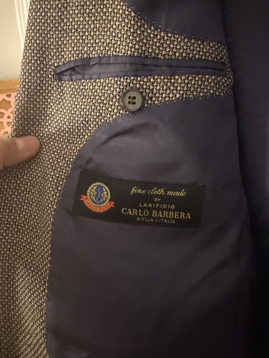 Sacou Suitsupply - material Carlo Barbera (lana, matase, in)