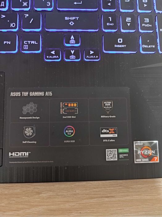 ASUS TUF GAMING A15 (процессор Ryzen 7)