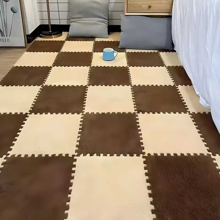 Комплект 12 броя Мек килим тип пъзел с размер 30х30 см, за детска стая