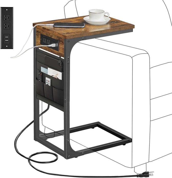 Помощна масичка TUTOTAK – Вградени контакти и USB портове