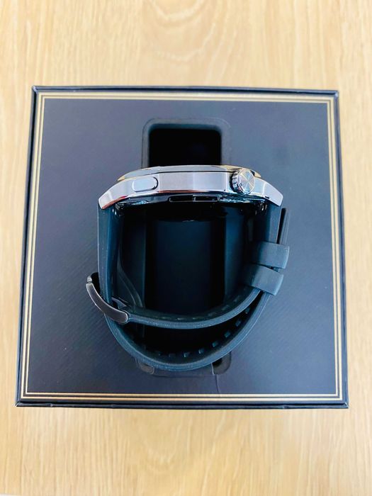 КАТО НОВ !!! Huawei Watch GT 5, 46mm, Black Fluoroelastomer Strap