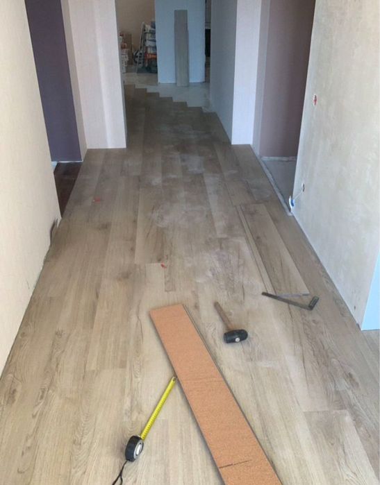 Укладка ламината, SPC, кварцвинил