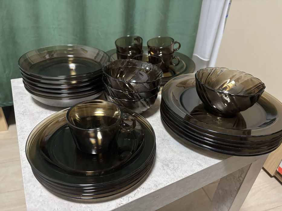 Set de masa sticla termorezistenta